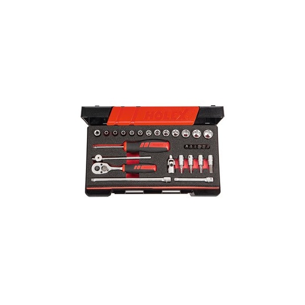 1/4 inch Drive Socket Set, 6 pt, 29 Pieces